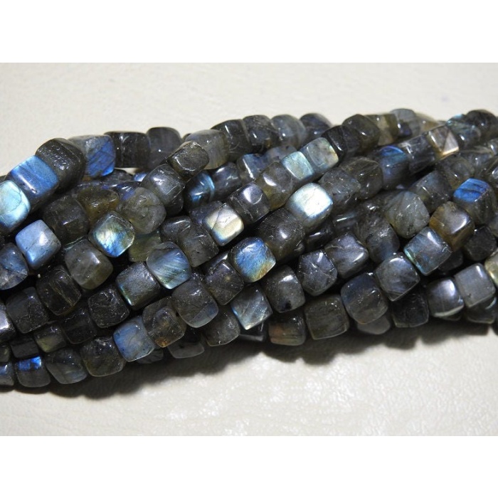 Labradorite Smooth Cube,Box,Cuboid Shape Beads,Handmade,Loose Stone,10Inchs Strand 6MM Approx,Wholesaler,Supplies,New Arrivals,PME-CB1 | Save 33% - Rajasthan Living 5