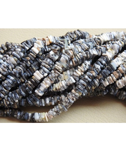 16 Inch Strand Natural Dendrite Opal Smooth Heishi,Square Shape Beads Wholesale Price New Arrival (pme) H1 | Save 33% - Rajasthan Living