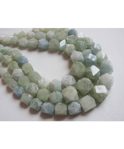 Natural Aquamarine Hexagon,Bead,Handmade,10Inchs Strand 15X14To5X4MM Approx,Wholesale Price,New Arrival B1 | Save 33% - Rajasthan Living