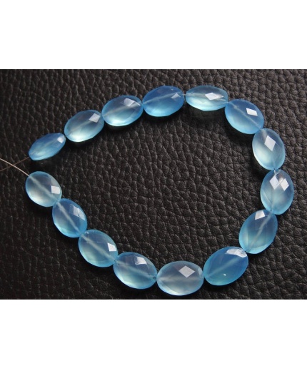 Sky Blue Chalcedony Tumble,Nuggets,Oval Cut Beads,Faceted 8Inch 14X10MM Approx Wholesale Price New Arrival (pme)CY2 | Save 33% - Rajasthan Living