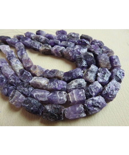 Natural Amethyst Hammer Rough Tubes,Beads,Nuggets,14Pieces Strand 20X13To15X12MM Approx,Wholesale Price,New Arrival (pme)R1 | Save 33% - Rajasthan Living 5