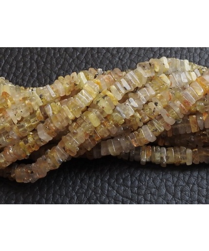 Golden Rutile Quartz Smooth Square,Heishi,Cushion Shape Beads,16Inch Strand,Wholesale Price,New Arrival,100%Natural PME(H2) | Save 33% - Rajasthan Living