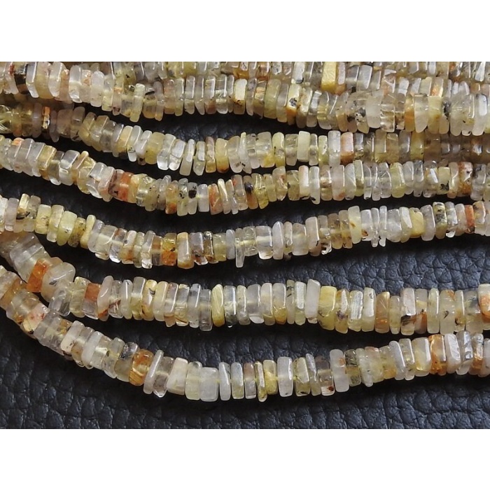 Golden Rutile Quartz Smooth Square,Heishi,Cushion Shape Beads,16Inch Strand,Wholesale Price,New Arrival,100%Natural PME(H2) | Save 33% - Rajasthan Living 9