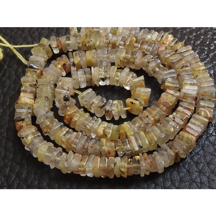 Golden Rutile Quartz Smooth Square,Heishi,Cushion Shape Beads,16Inch Strand,Wholesale Price,New Arrival,100%Natural PME(H2) | Save 33% - Rajasthan Living 6