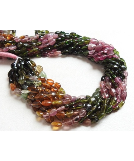 13Inch Strand,Natural Tourmaline Tumble,Multi Shaded,Smooth,Oval Shape,Loose Gemstone,Handmade,Minerals Stone,Wholesaler,Supplies PME-TU5 | Save 33% - Rajasthan Living