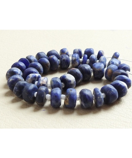 Sodalite Smooth Roundel Bead,Matte Polished,Handmade,Loose Stone,Wholesale Price,New Arrival,Necklace 12Inch Strand 100%Natural B12 | Save 33% - Rajasthan Living 3