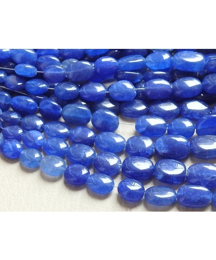 Blue Quartz Smooth Oval,Tumble,Nuggets,Loose Stone,Handmade 12Inch Strand 12X9To6X5MM Approx Wholesale Price New Arrival (PME)TU5 | Save 33% - Rajasthan Living