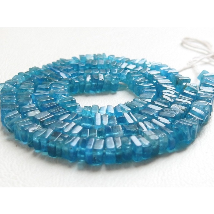 Neon Blue Apatite Smooth Heishi,Square,Cushion Shape Beads,16Inch 4mm Approx,Wholesale Price,New Arrival (pme)H1 | Save 33% - Rajasthan Living 6