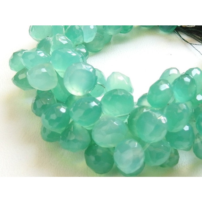 Green Onyx Faceted Onions Shape Bead,Briolettes,Drop,Teardrop,8Inch Strand 10X9To7X6MM Approx,Wholesale Price,New Arrival (pme) CY1 | Save 33% - Rajasthan Living 8