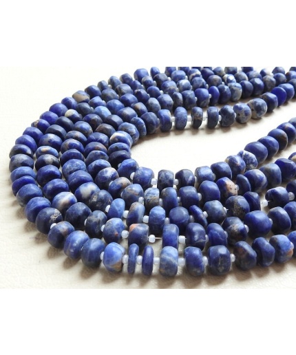 Sodalite Smooth Roundel Bead,Matte Polished,Handmade,Loose Stone,Wholesale Price,New Arrival,Necklace 12Inch Strand 100%Natural B12 | Save 33% - Rajasthan Living