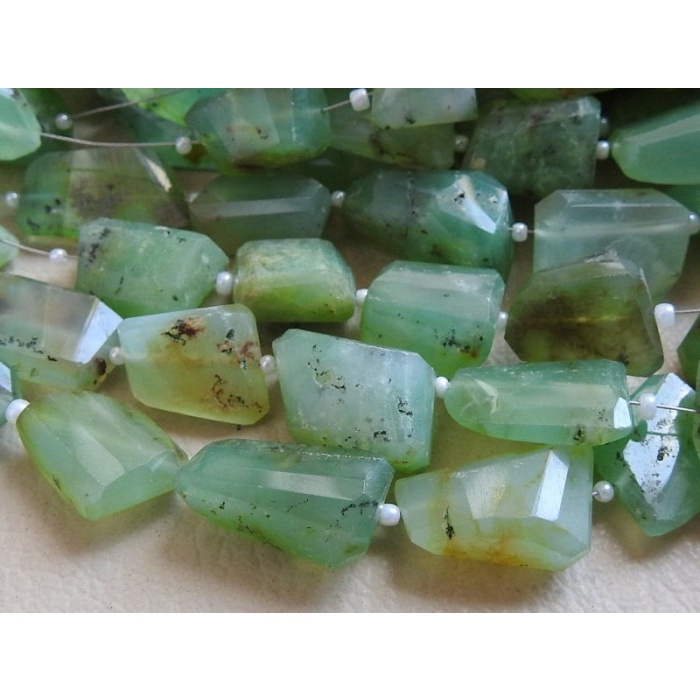 100%Natural Stone,Chrysoprase Faceted Tumble,Nuggets,Loose Bead,12Inch 20X15To10X8MM Approx,Wholesale Price,New Arrival PME-TU4 | Save 33% - Rajasthan Living 5