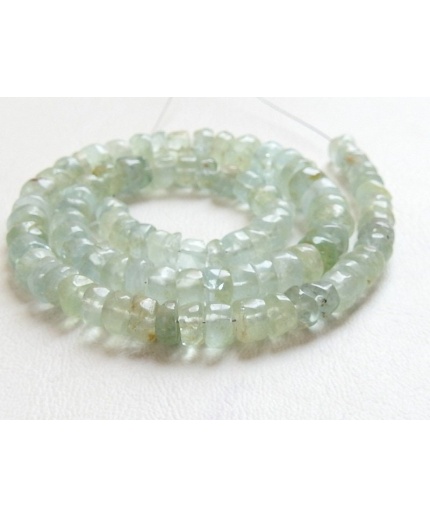 100%Natural,Aquamarine Smooth Handmade Tyre,Bead,Coin,Button,Wholesale Price,New Arrival,12Inch Strand T2 | Save 33% - Rajasthan Living