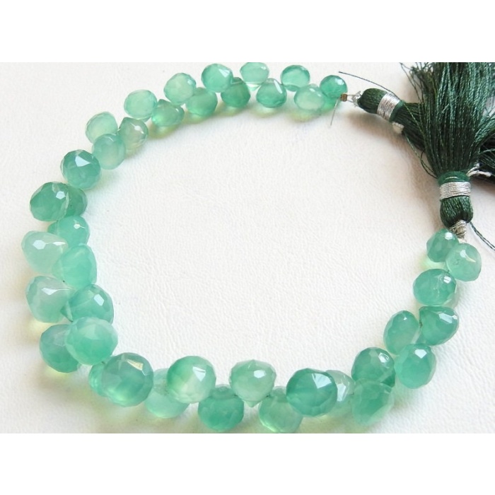 Green Onyx Faceted Onions Shape Bead,Briolettes,Drop,Teardrop,8Inch Strand 10X9To7X6MM Approx,Wholesale Price,New Arrival (pme) CY1 | Save 33% - Rajasthan Living 9