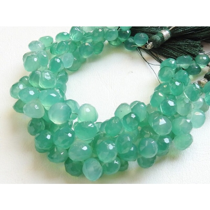 Green Onyx Faceted Onions Shape Bead,Briolettes,Drop,Teardrop,8Inch Strand 10X9To7X6MM Approx,Wholesale Price,New Arrival (pme) CY1 | Save 33% - Rajasthan Living 5