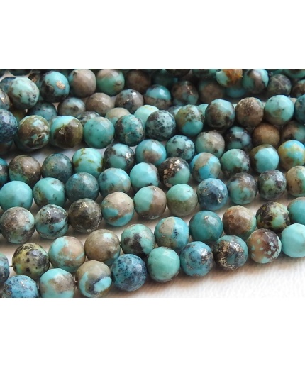 Arizona Turquoise Faceted Sphere,Ball,Rondelle,Round Shape Beads,Wholesale Price,New Arrival,Handmade 12 Inch Strand 100%Natural B2 | Save 33% - Rajasthan Living