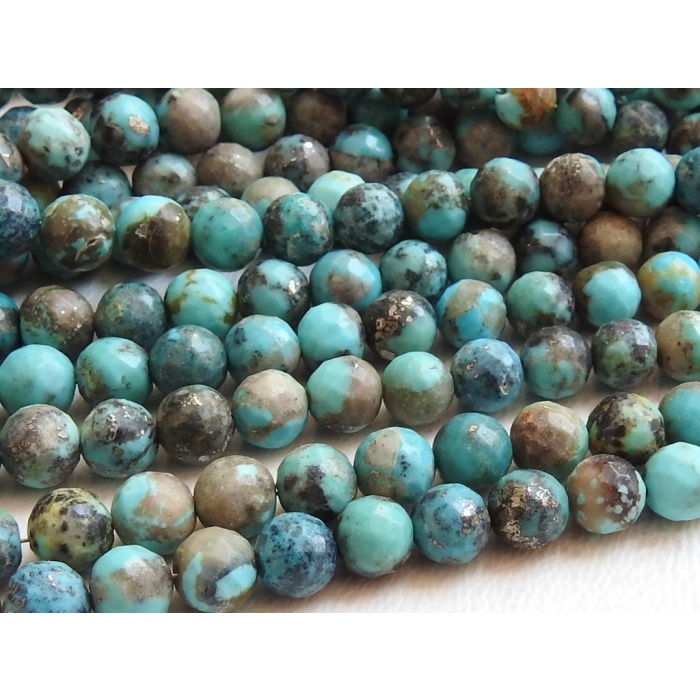 Arizona Turquoise Faceted Sphere,Ball,Rondelle,Round Shape Beads,Wholesale Price,New Arrival,Handmade 12 Inch Strand 100%Natural B2 | Save 33% - Rajasthan Living 5