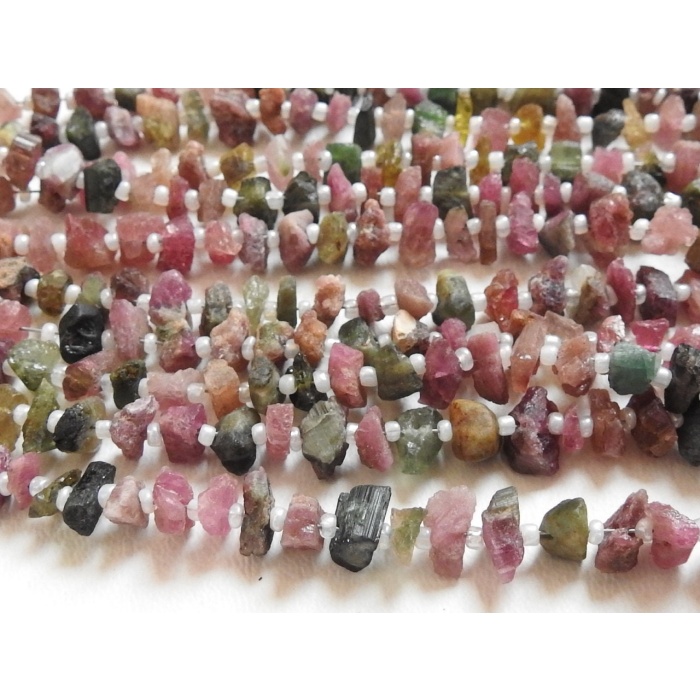 Multi Tourmaline Rough Bead,Anklets,Chip,Nugget,Wholesale Price,New Arrival,16Inch Strand 6X7To4X5MM Approx,RB2 | Save 33% - Rajasthan Living 7