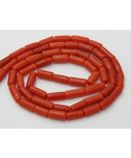 Natural Red Coral Smooth Tubes,Drum,Cylinder,Loose Beads,Necklace,For Making Jewelry,16Inch Strand,Wholesaler,Supplies BK(CR2) | Save 33% - Rajasthan Living 3