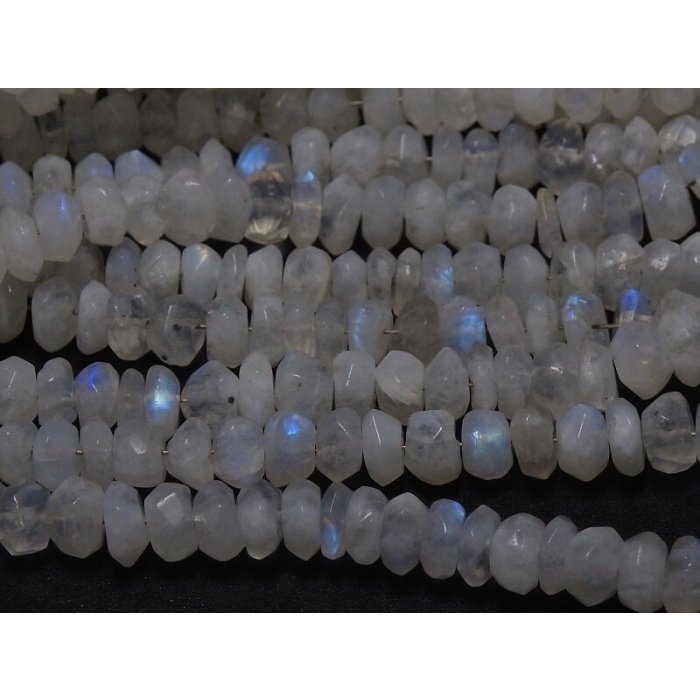 White Rainbow Moonstone Roundel Bead,Faceted,Loose Stone,For Making Jewelry,Necklace,12Inch 5To6MM Approx,Wholesaler,Supplies PME-B12 | Save 33% - Rajasthan Living 9