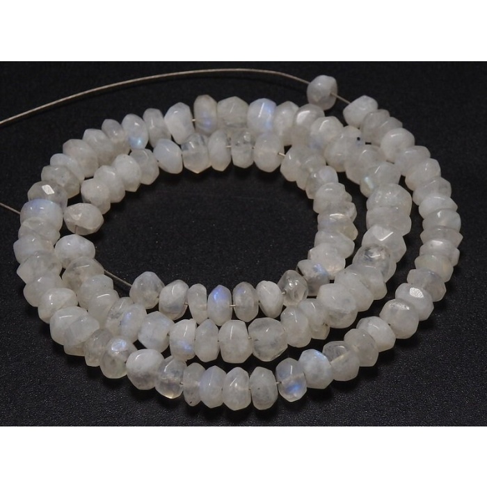 White Rainbow Moonstone Roundel Bead,Faceted,Loose Stone,For Making Jewelry,Necklace,12Inch 5To6MM Approx,Wholesaler,Supplies PME-B12 | Save 33% - Rajasthan Living 10