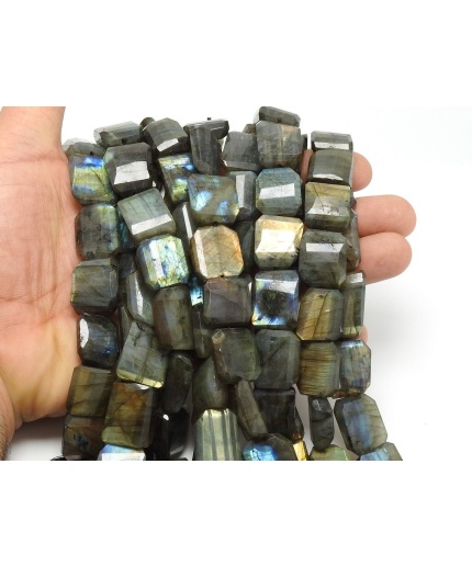 Labradorite Faceted Flat Tumble,Multi Fire,Gemstone Nugget,Handmade,Loose Stone,Spectrolite 10 Piece 20X15To15X12MM Approx 100%Natural TU2 | Save 33% - Rajasthan Living