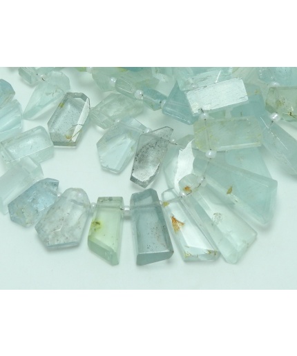 100%Natural,Aquamarine Faceted Fancy Shape,Briolette,Tumble,Nugget,8Inch 19X8To10X9MM Approx,Wholesaler,Supplies BR4 | Save 33% - Rajasthan Living