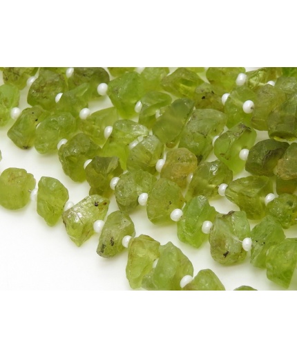 Peridot Natural Rough Bead,Chip,Uncut,Anklets,Loose Raw Stone,Nuggets,For Making Jewelry,Wholesaler,Supplies,10Inch 10X8To5X3MM Approx RB7 | Save 33% - Rajasthan Living 7