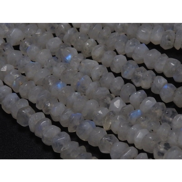 White Rainbow Moonstone Roundel Bead,Faceted,Loose Stone,For Making Jewelry,Necklace,12Inch 5To6MM Approx,Wholesaler,Supplies PME-B12 | Save 33% - Rajasthan Living 7