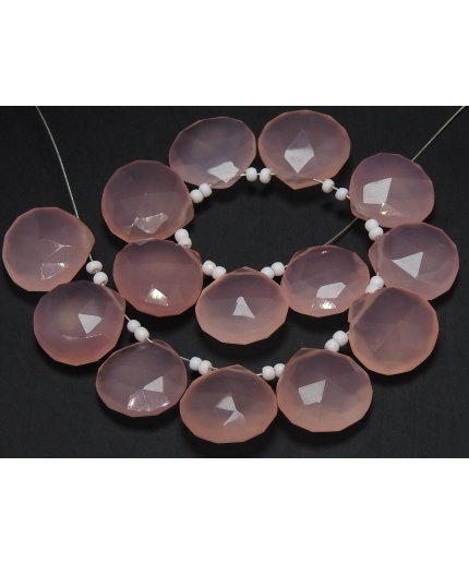 14X14MM Pair,Pink Rose Chalcedony Faceted Hearts,Teardrop,Drop,Good Quality,Wholesale Price,New Arrival PME-CY1 | Save 33% - Rajasthan Living