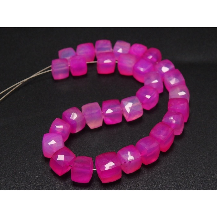 Rubilite Hot Pink Chalcedony Cube,Box,Cuboid Shape Beads,Faceted,Wholesaler,Supplies,New Arrivals 7Inch (pme)CB2 | Save 33% - Rajasthan Living 7