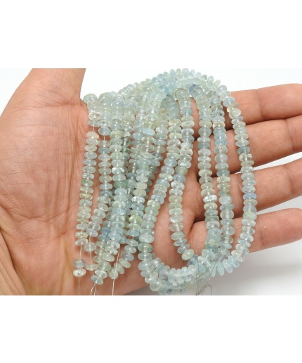 100%Natural,Aquamarine Smooth Roundel Beads,Handmade,Loose Stone,For Making Jewelry,Wholesale Price,New Arrival B1 | Save 33% - Rajasthan Living