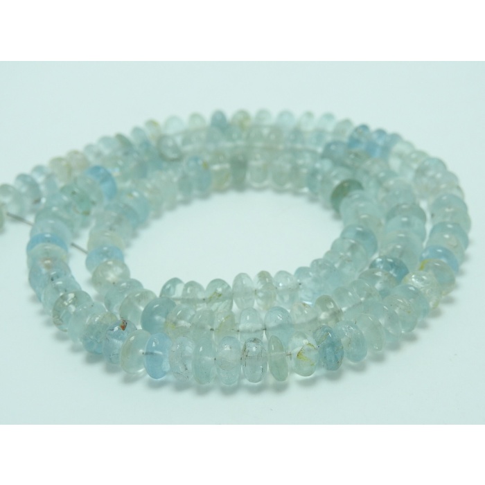 100%Natural,Aquamarine Smooth Roundel Beads,Handmade,Loose Stone,For Making Jewelry,Wholesale Price,New Arrival B1 | Save 33% - Rajasthan Living 8