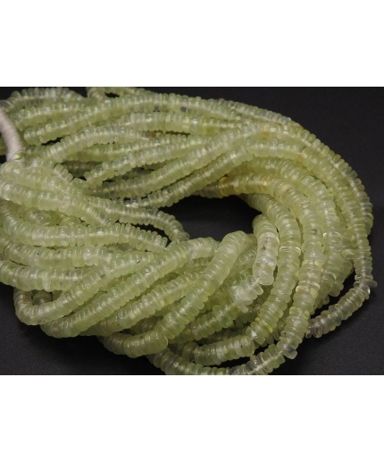 Prehnite Smooth Tyre,Coin,Button,Wheel Shape Bead,Multi Shaded 100%Natural 16Inch Strand 4MM Approx (Pme)T1 | Save 33% - Rajasthan Living