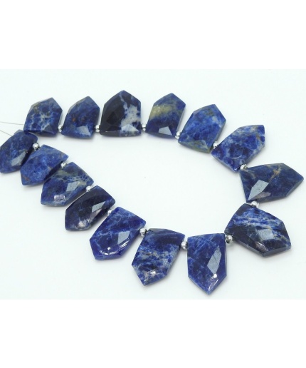 Natural Sodalite Briolette,Faceted,Fancy,Pentagon,Hut,Handmade,Shaded,Loose Stone 14Piece 23X15To17X11MM Approx Wholesaler,Supplies (pme)BR9 | Save 33% - Rajasthan Living 3