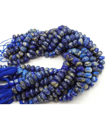 Lapis Lazuli Faceted Roundel Beads,Loose Stone,Handmade,For Making Jewelry 10Inch Strand Wholesaler 100%Natural (pme)B6 | Save 33% - Rajasthan Living