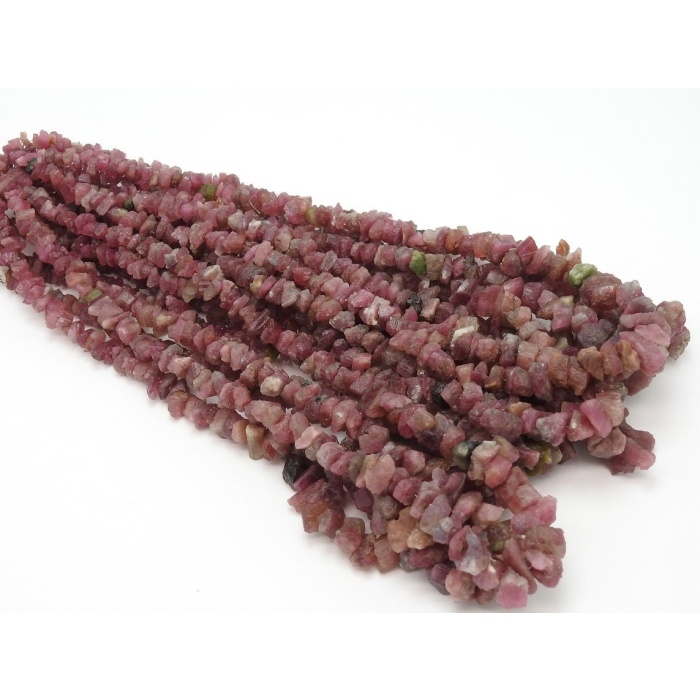 Natural Pink Tourmaline Rough Beads,Chip,Uncut,Nuggets,Anklet,Loose Raw,Minerals Stone,Wholesaler,Supplies 16Inch 12X8To5X3MM Approx PME-RB2 | Save 33% - Rajasthan Living 7