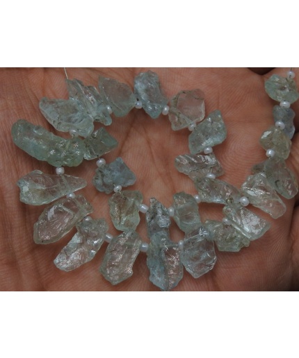 Aquamarine Natural Rough,Uncut,Anklet,Chip,Chunks,Stick,Slab,Nuggets,Loose Raw Bead 9Inch 20X14To11X9MM Approx Wholesaler,Supplies RB1 | Save 33% - Rajasthan Living 3