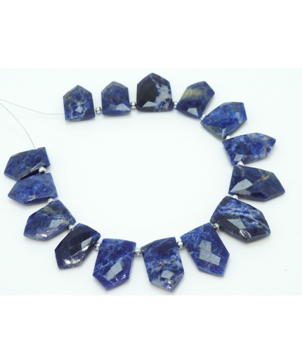 Natural Sodalite Briolette,Faceted,Fancy,Pentagon,Hut,Handmade,Shaded,Loose Stone 14Piece 23X15To17X11MM Approx Wholesaler,Supplies (pme)BR9 | Save 33% - Rajasthan Living