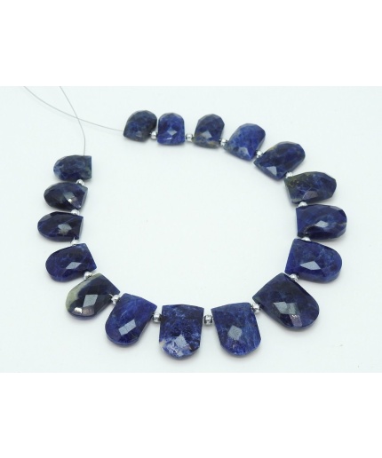 100%Natural Sodalite Faceted Fancy Briolette,U Shape,Pantagon Beads 16Piece Strand 20X12To14X10MM Approx Wholesale Price PME(BR9) | Save 33% - Rajasthan Living 3