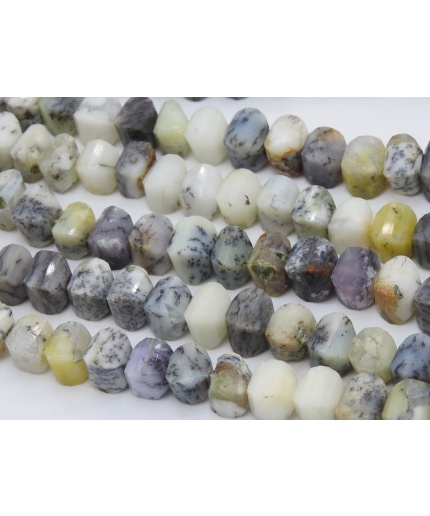 Dendrite Opal Faceted Twisted Beads,Fancy Cut,Round Shape,Handmade,Necklace,10Inch 10X10To8X8MM Approx,Wholesaler,Supplies PME-B8 | Save 33% - Rajasthan Living 3