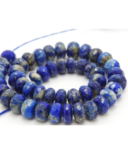 Lapis Lazuli Faceted Roundel Beads,Loose Stone,Handmade,For Making Jewelry 10Inch Strand Wholesaler 100%Natural (pme)B6 | Save 33% - Rajasthan Living 3