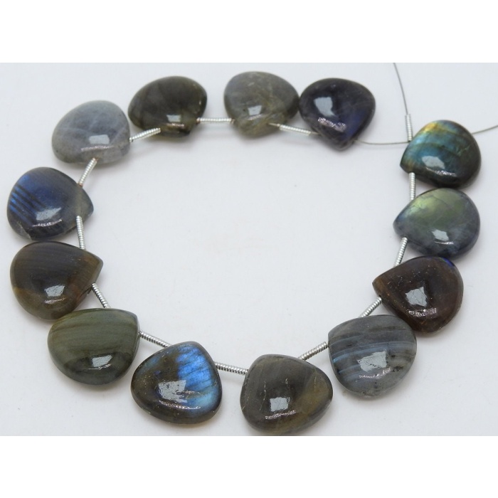 Labradorite Smooth Heart,Teardrop,Drop,Handmade,Loose Stone,Wholesaler,Supplies 7Inch 17X17To15X15MM Approx 100%Natural BR1 | Save 33% - Rajasthan Living 8