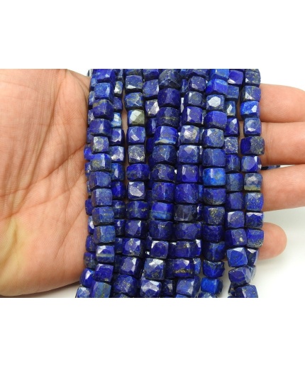 Lapis Lazuli Faceted Cube,Box,Cuboid Shape Beads,10Inch Strand 7X8MM Approx,Wholesaler,Supplies,100%Natural PME-CB2 | Save 33% - Rajasthan Living 3