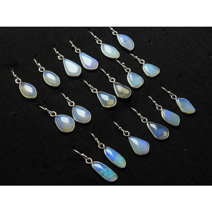 Australian Opal Earrings,925 Sterling Silver,Fancy Shape,Multi Fire,Handmade,Gift For Her,Fashionable Jewelry,15-14MM Long Approx | Save 33% - Rajasthan Living 8