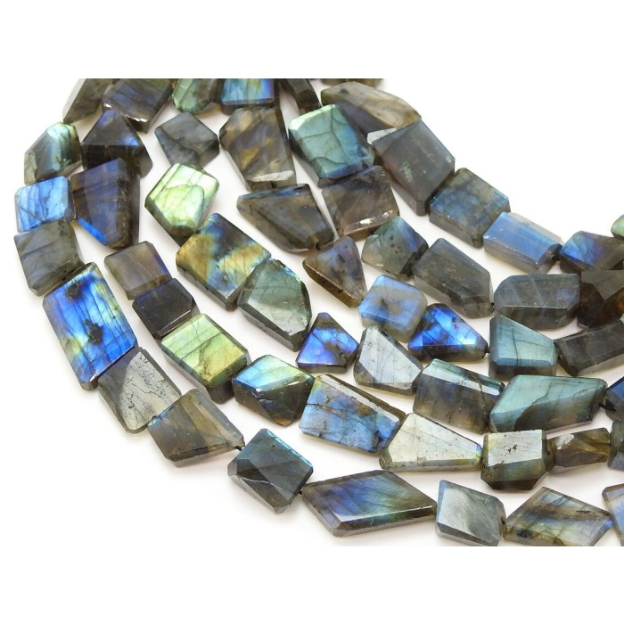 Natural Labradorite Faceted Tumble,Nuggets,Loose Stone,Multi Fire,14Inchs Strand 16X14To10X10MM Approx,Wholesaler,Supplies PME-TU2 | Save 33% - Rajasthan Living 9