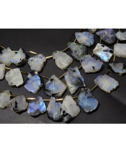 White Rainbow Moonstone Rough Slice,Slab,Nuggets,Loose Raw,Polished,Multi Color,11 Piece 25X18To20X17MM Approx,Wholesaler,Supplies R4 | Save 33% - Rajasthan Living 3