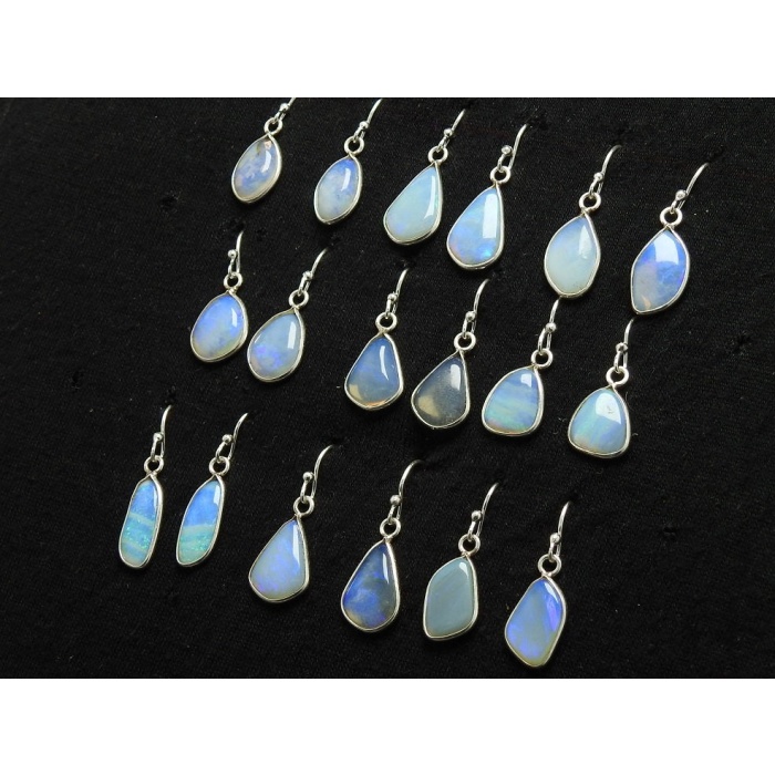 Australian Opal Earrings,925 Sterling Silver,Fancy Shape,Multi Fire,Handmade,Gift For Her,Fashionable Jewelry,15-14MM Long Approx | Save 33% - Rajasthan Living 10
