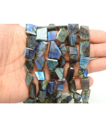 Natural Labradorite Faceted Tumble,Nuggets,Loose Stone,Multi Fire,14Inchs Strand 16X14To10X10MM Approx,Wholesaler,Supplies PME-TU2 | Save 33% - Rajasthan Living 3