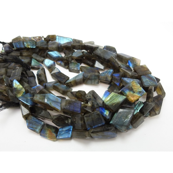 Natural Labradorite Faceted Tumble,Nuggets,Loose Stone,Multi Fire,14Inchs Strand 16X14To10X10MM Approx,Wholesaler,Supplies PME-TU2 | Save 33% - Rajasthan Living 10