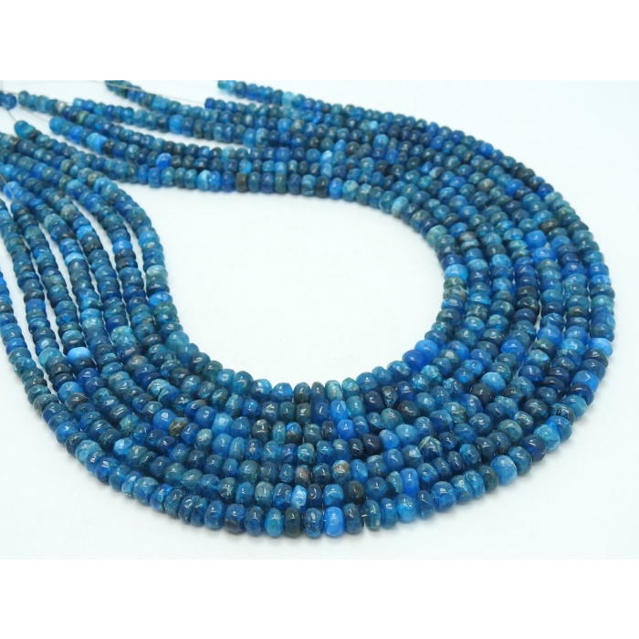 Neon Blue Apatite Smooth Roundel Bead,Handmade,Loose Stone,For Jewelry Making,Wholesaler,Supplies,New Arrivals 16Inch Strand 100%Natural B8 | Save 33% - Rajasthan Living 11